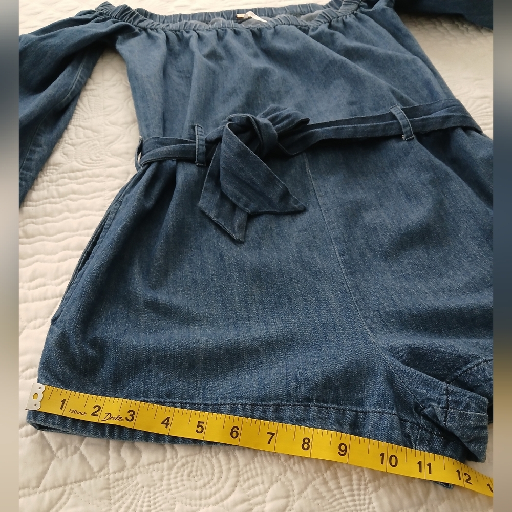 Free People Denim Blue Women's Romper - Picture 14 of 15